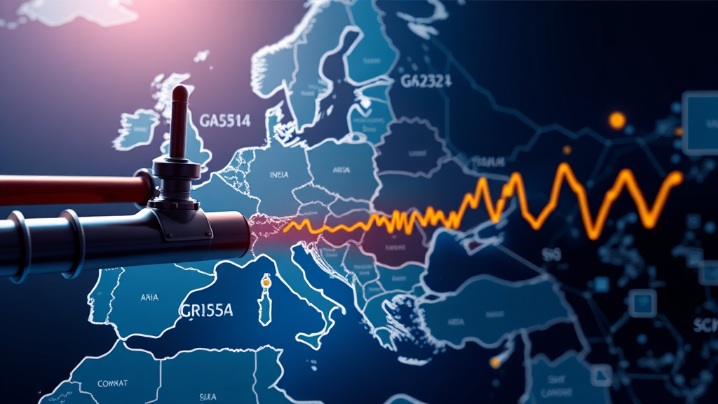 글로벌 에너지 시장과 연결성 (realistic 스타일)