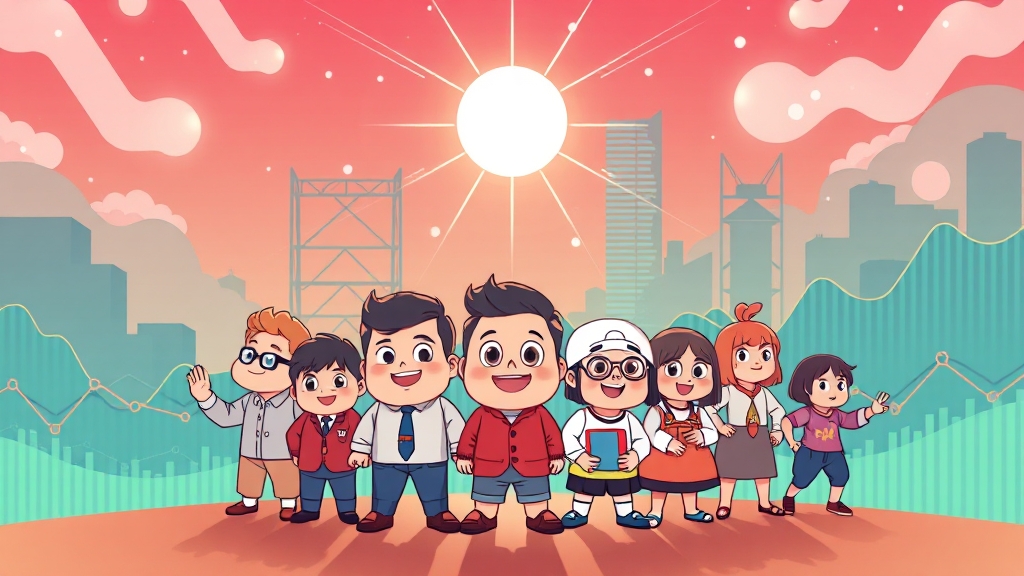 미래를 위한 과제와 전략은? (cartoon 스타일)