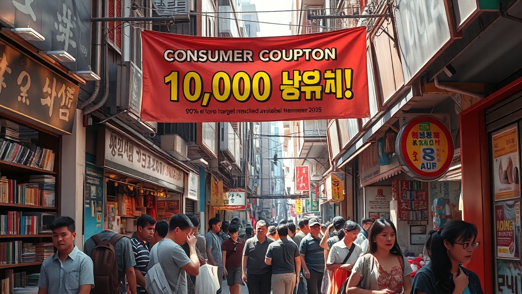 소비쿠폰, 왜 중요할까요? (realistic 스타일)