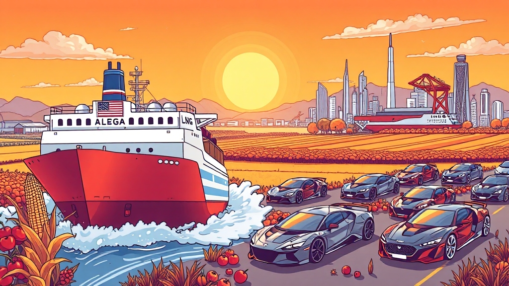 에너지 및 농산물 추가 합의 (cartoon 스타일)