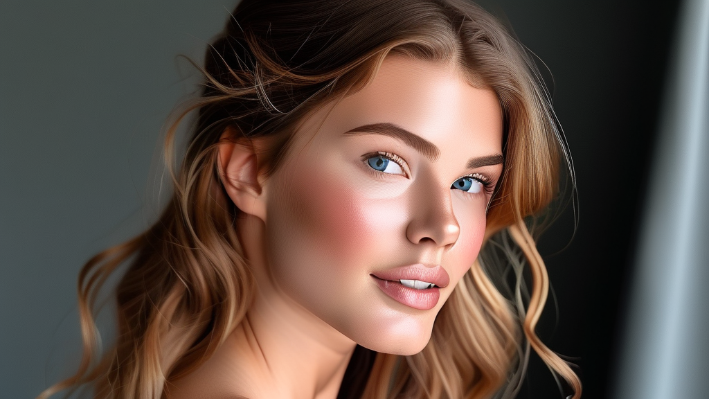 2주차부터 2달까지, 피부 변화 기록 (realistic 스타일)