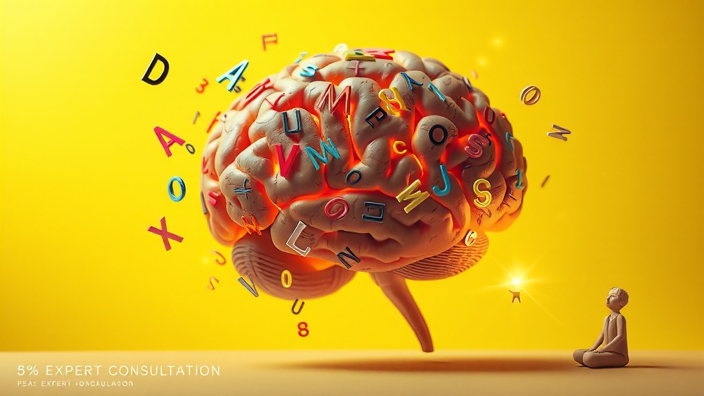 난독증이란 무엇일까요? (realistic 스타일)