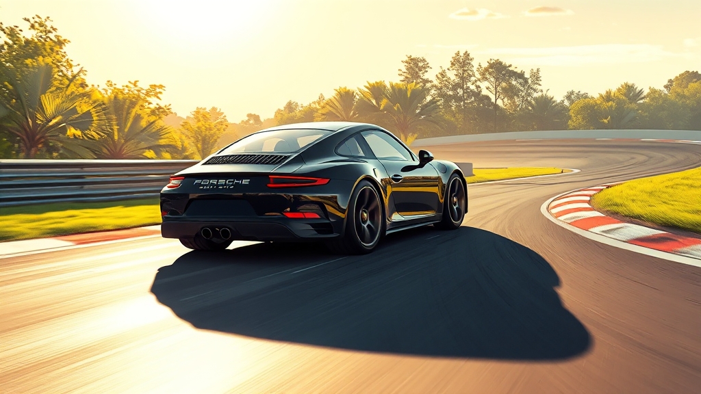 911 GT3 경쟁 모델 비교 (illustration 스타일)