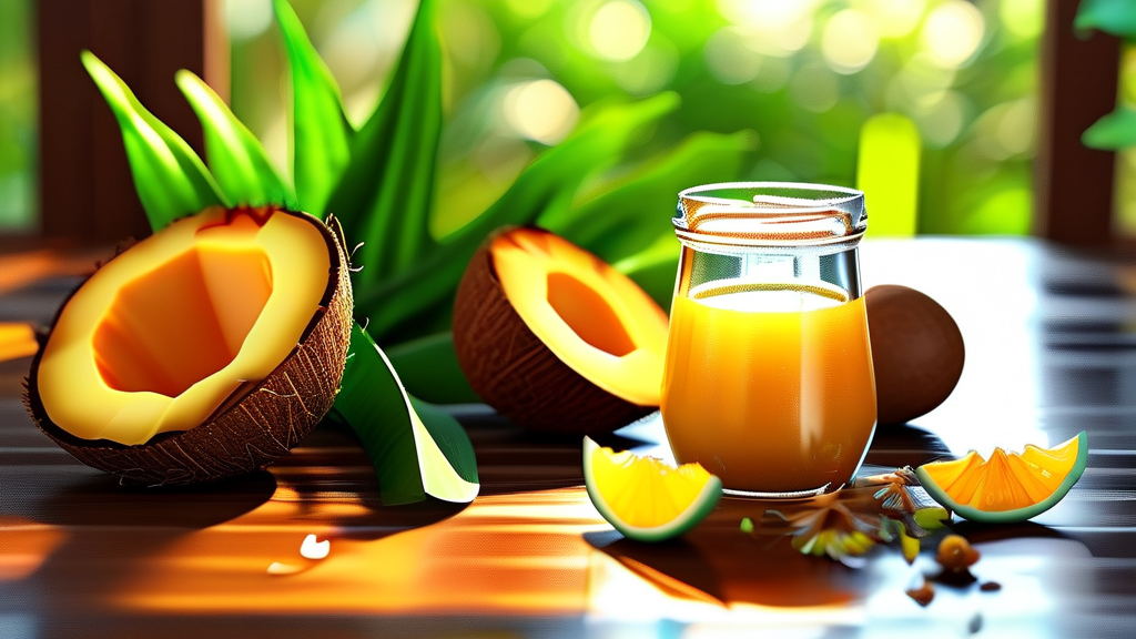 건강하게 코코넛 워터 고르는 법 (realistic 스타일)