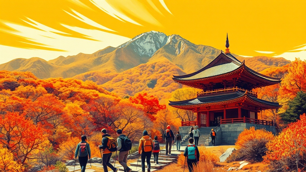 치악산: 원주 대표 명산 (popart 스타일)