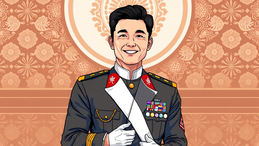 차은우의 군 복무 현황 및 APEC 참여 의미 (illustration 스타일)