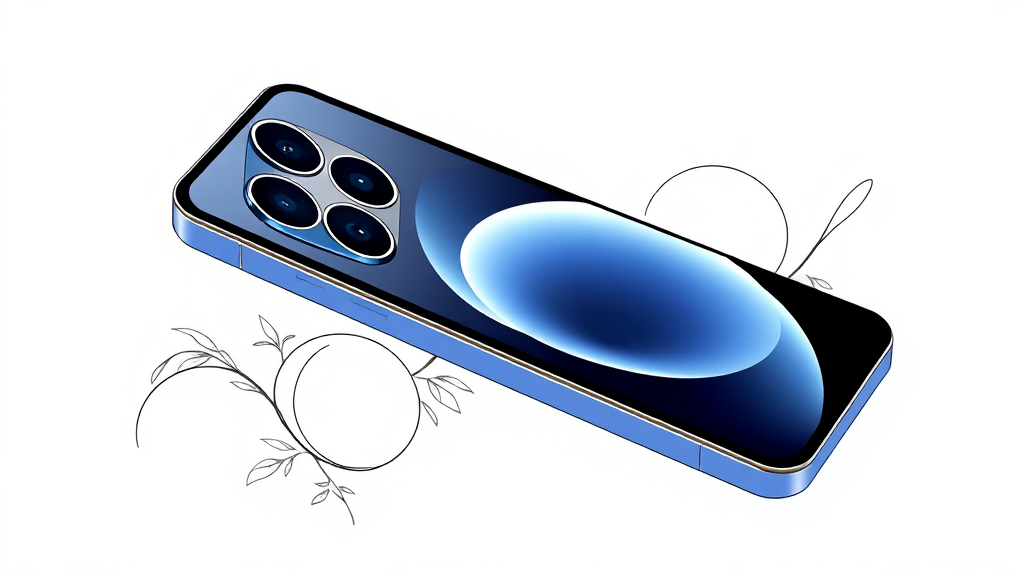 성능 및 카메라 (illustration 스타일)