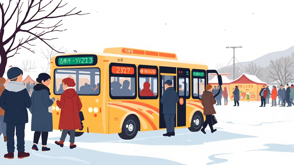 교통 및 주차 안내 (illustration 스타일)