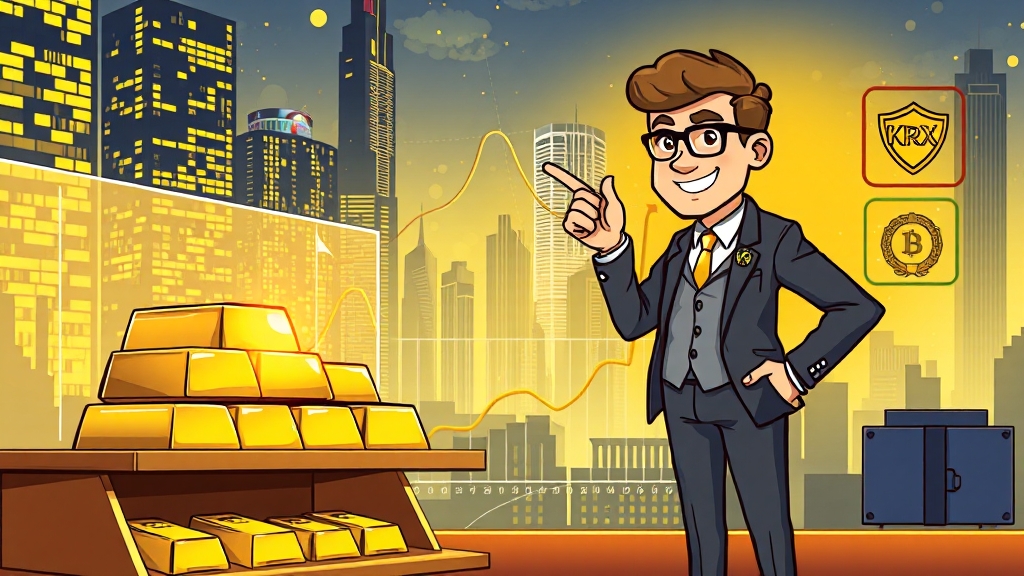 금 투자, 어떤 방법이 좋을까? (cartoon 스타일)