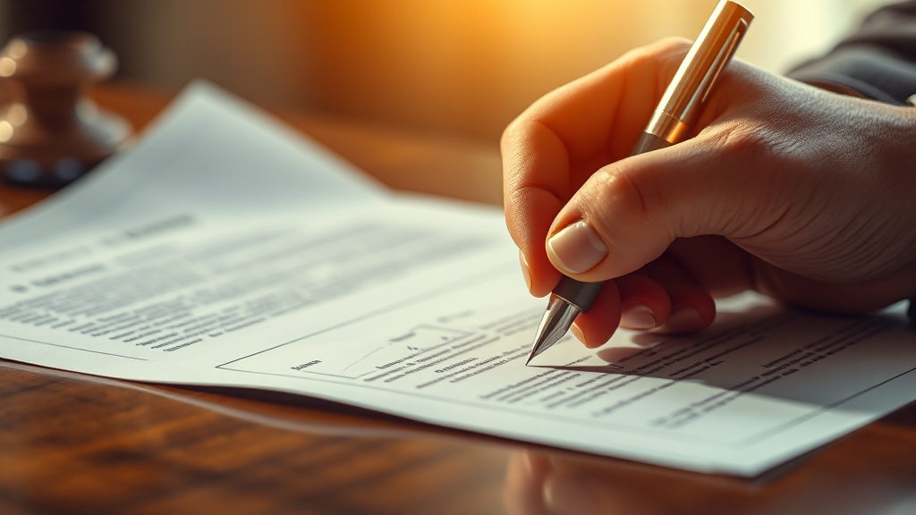 합의서 작성 방법 및 예시 (realistic 스타일)