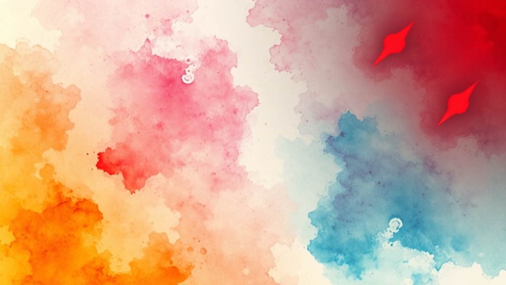 소변 색깔별 건강 진단 (watercolor 스타일)