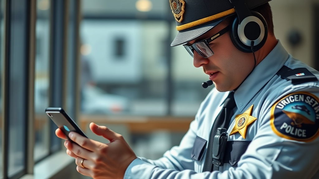 스미싱 피해 발생 시 신고 (realistic 스타일)