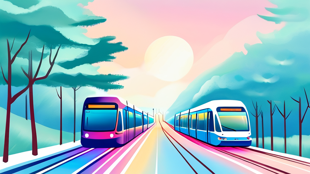 기후동행카드, 어디까지 이용 가능할까? (watercolor 스타일)