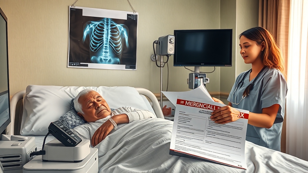 병원 진료 & 의료보험 처리 (realistic 스타일)