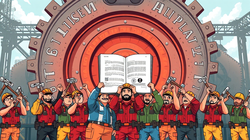 산업별 노동조합, 무엇이 다를까요? (cartoon 스타일)