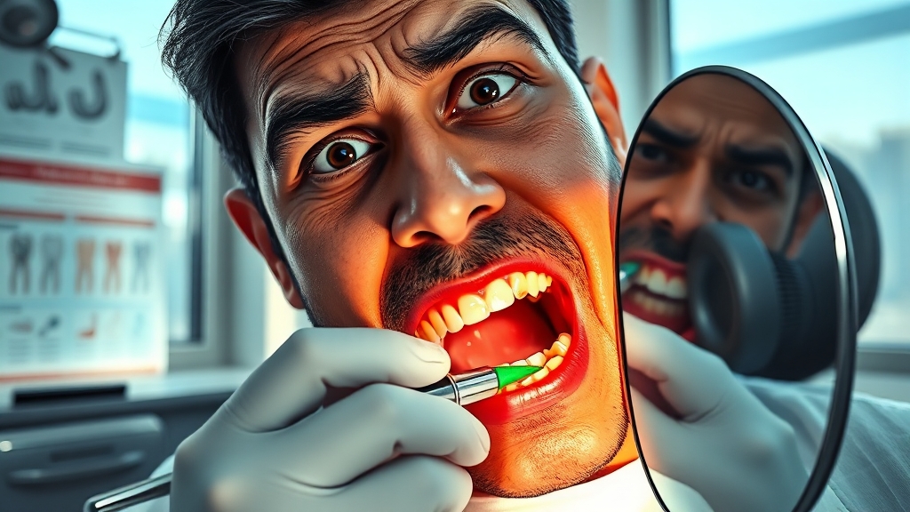 잇몸 염증, 치아 흔들림의 주범 (realistic 스타일)