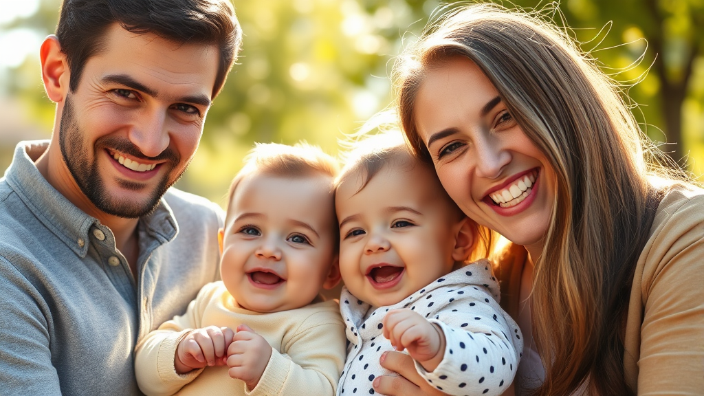 부모급여 vs 아동수당, 무엇이 다를까요? (realistic 스타일)