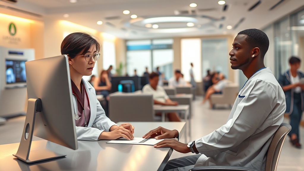 검진센터 선택 기준 (realistic 스타일)