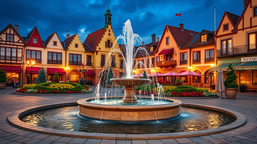 프라자에서 추억 만들기: 포토존 및 즐길 거리 (realistic 스타일)