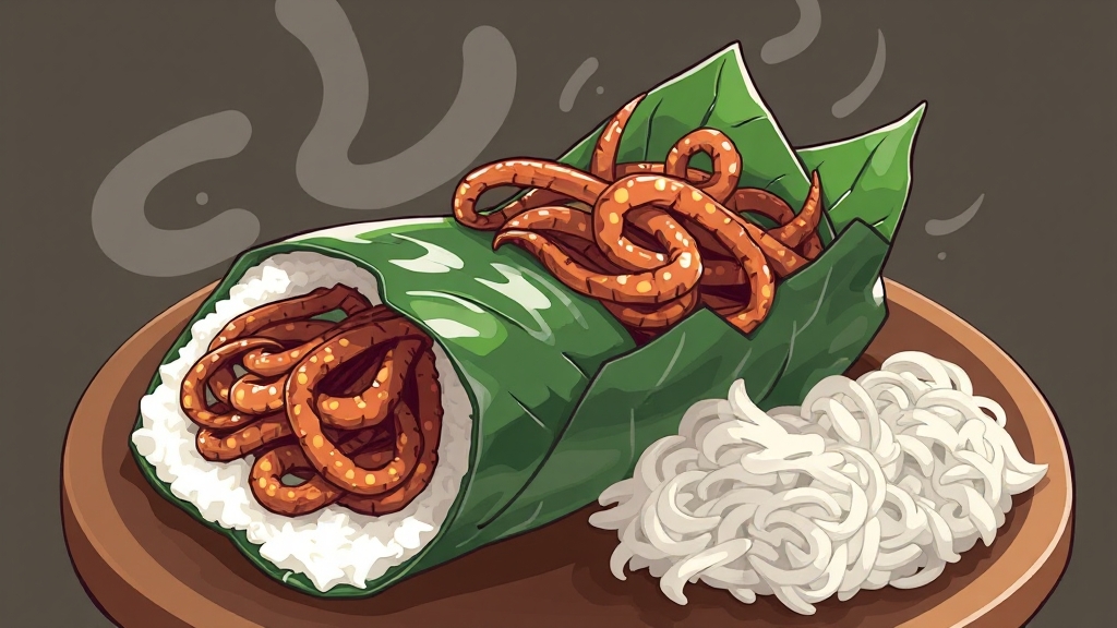 온 가족이 좋아하는 진미채볶음 (illustration 스타일)