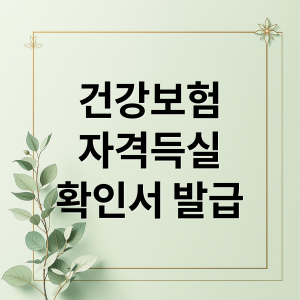 건강보험
자격득실
확인서 발급 (건강보험 자격득실확인서 발급)