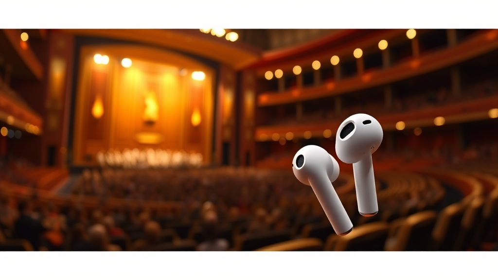 콘서트홀을 담은 사운드: 생생한 오디오 경험의 비밀 (realistic 스타일)