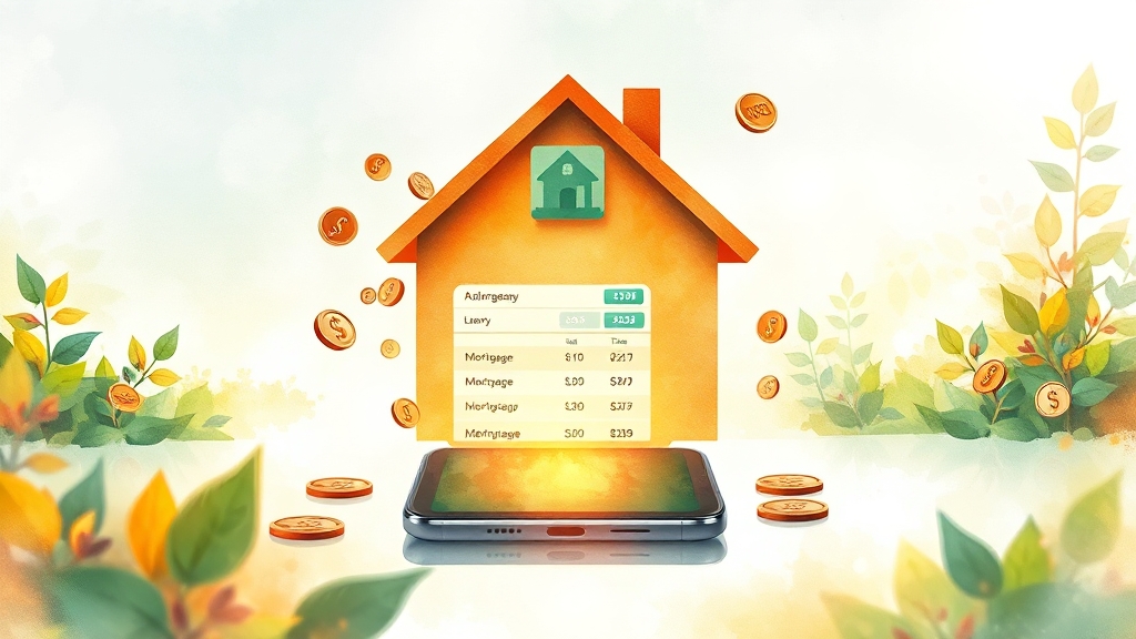 주택담보대출 계산기란? (watercolor 스타일)