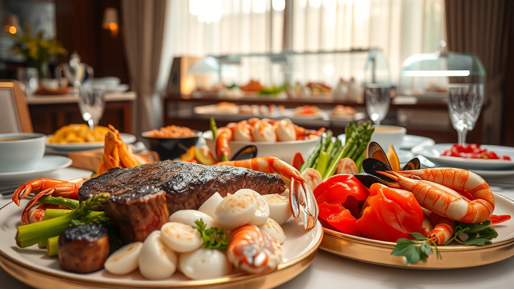 모닝아일랜드 뷔페 정보 (realistic 스타일)