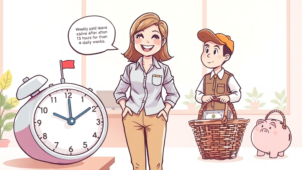 주휴수당 지급 조건: 15시간이 중요! (cartoon 스타일)