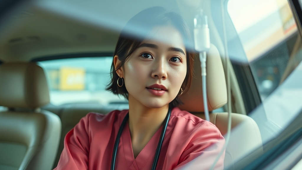 핵심 쟁점: 의료법 위반 여부 (realistic 스타일)