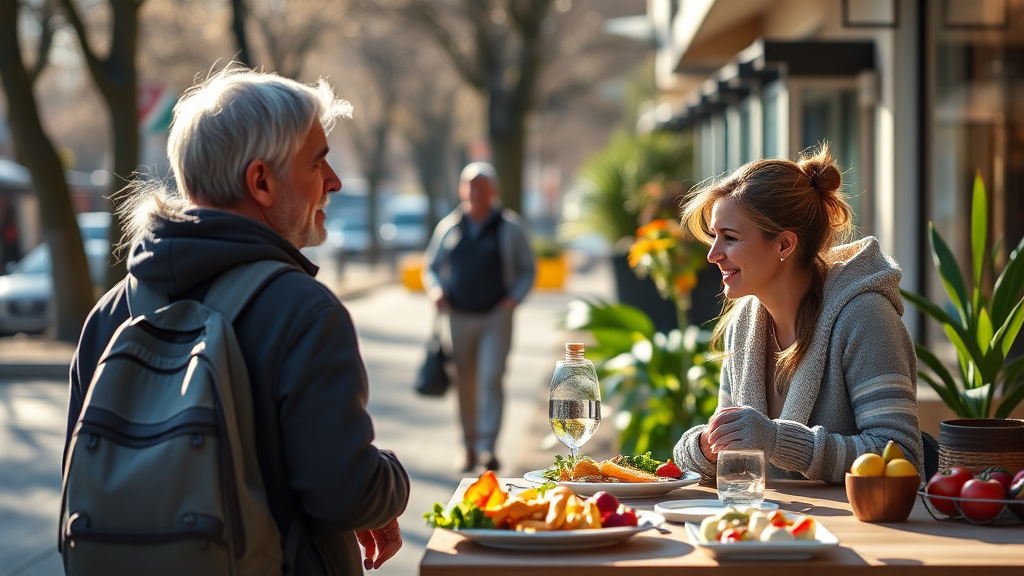 식후 걷기의 놀라운 효과와 실천 방법 (realistic 스타일)