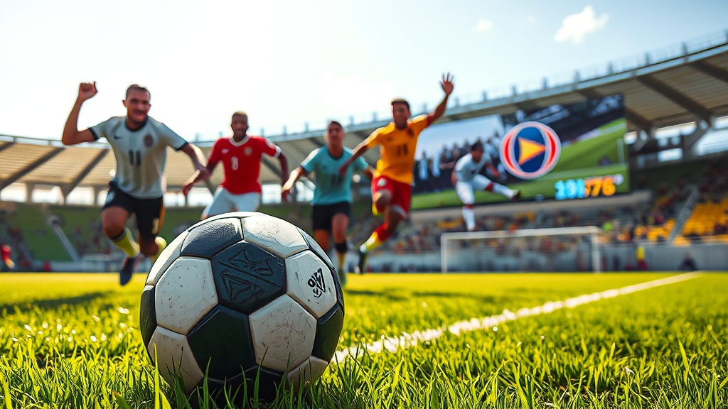 유럽 축구 중계 정보 (realistic 스타일)