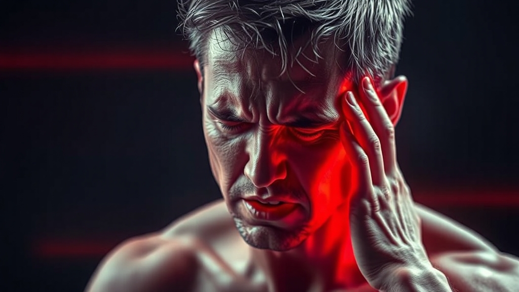 뇌경색 전조증상과 특징 (realistic 스타일)