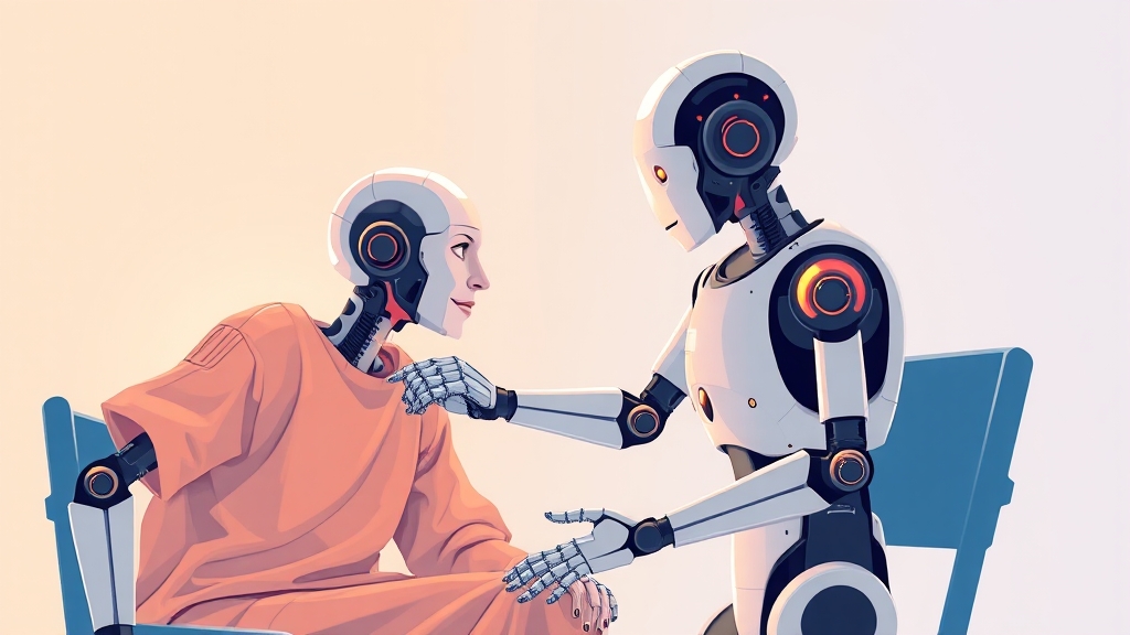 로봇 재활 치료, 새로운 희망일까? (illustration 스타일)