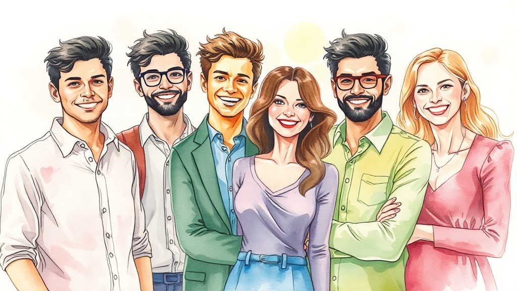 모태솔로 극복 가이드: 자신감 & 관계 형성 (watercolor 스타일)