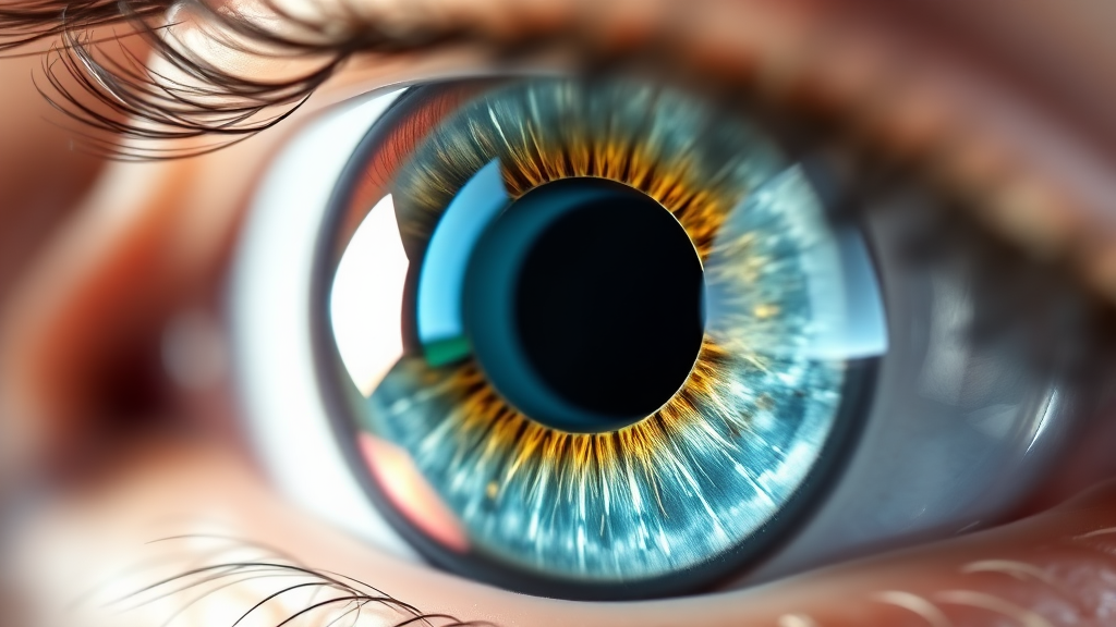 백내장 진단 방법 (realistic 스타일)