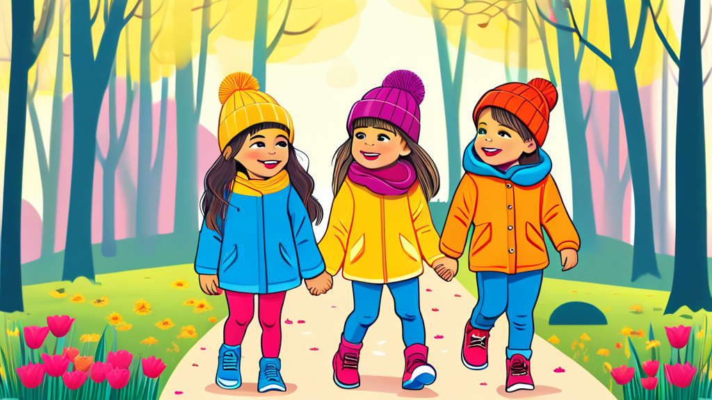 에뜨와 키즈 패션: 스타일과 편안함의 조화 (illustration 스타일)