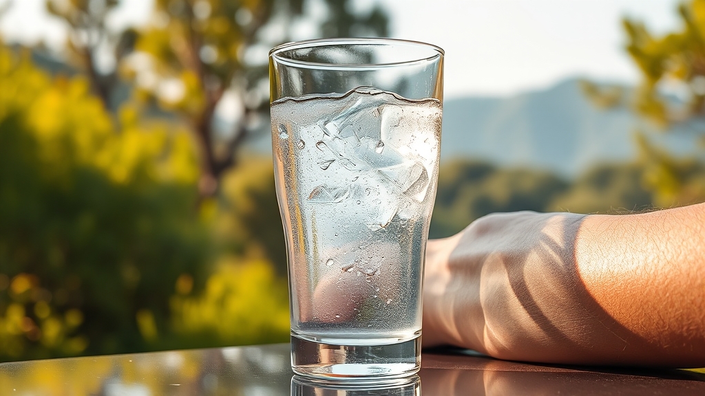 수분 섭취, 왜 중요할까? (realistic 스타일)