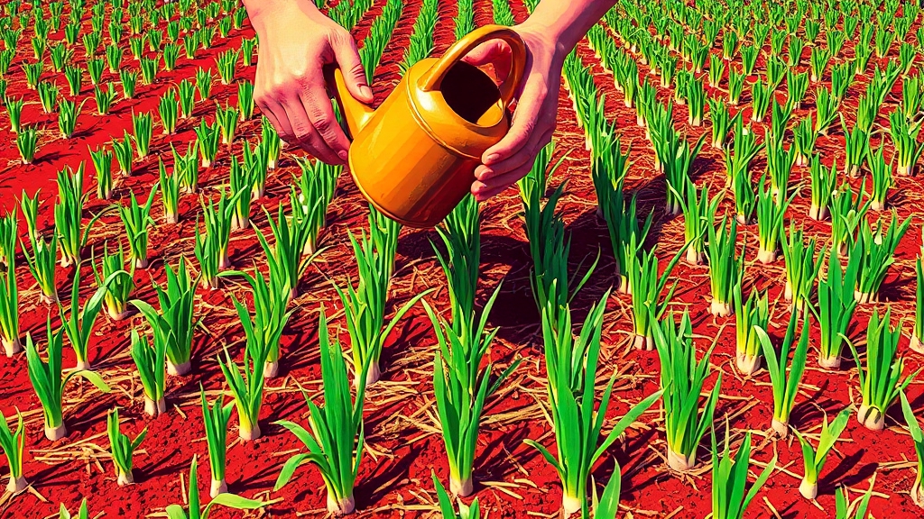 대파 모종 심는 방법 (단계별) (popart 스타일)