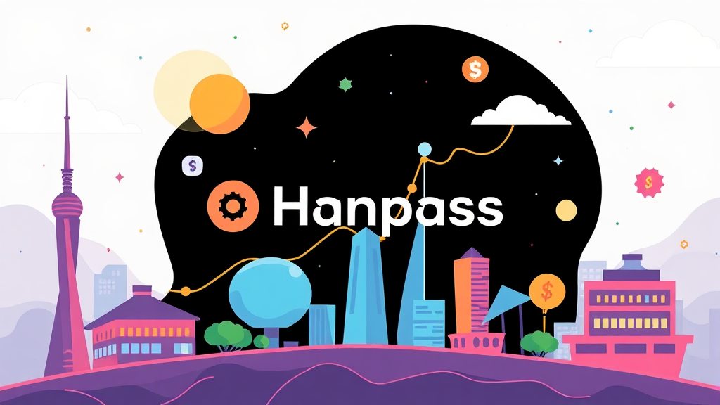 한패스 공모 자금 활용 및 미래 전망 (cartoon 스타일)