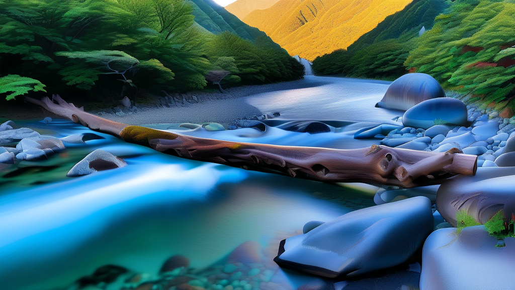 아우라지의 매력: 자연 경관과 역사적 유래 (realistic 스타일)