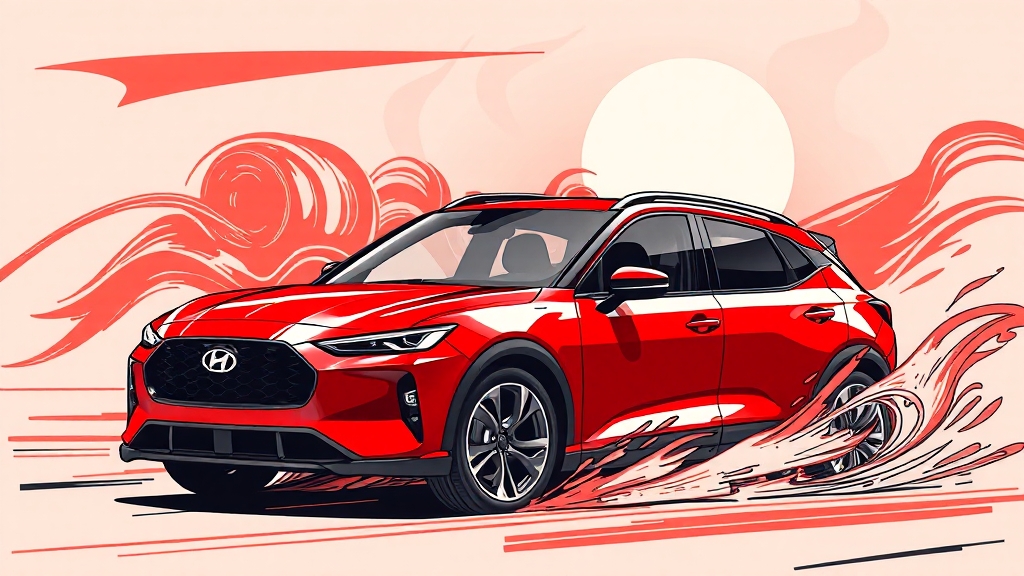 GV60 마그마 경쟁 모델 비교 분석 (illustration 스타일)