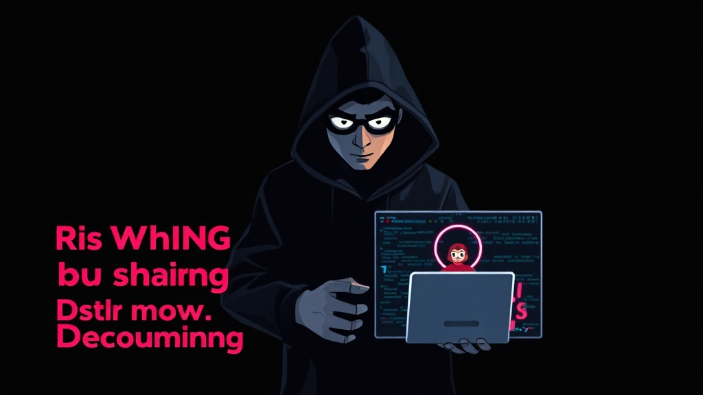 계정 공유 플랫폼 주의사항 (cartoon 스타일)