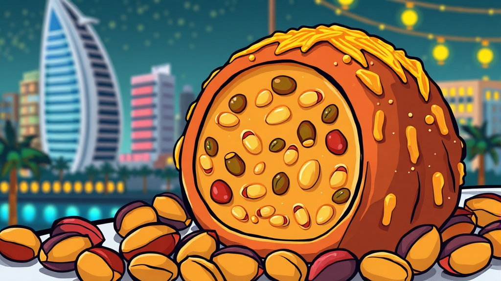 두바이 쫀득볼, 왜 핫할까? (cartoon 스타일)