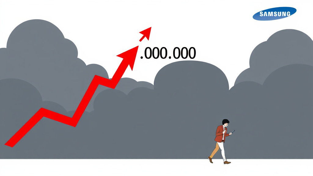 삼성화재 주가 현황 (illustration 스타일)