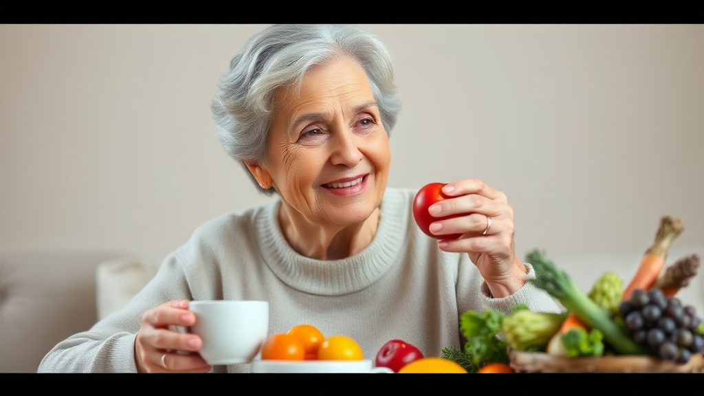 식습관 개선 방법 (realistic 스타일)