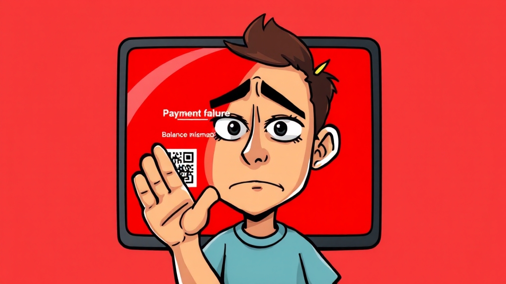 결제 오류 및 잔액 불일치 해결 (cartoon 스타일)