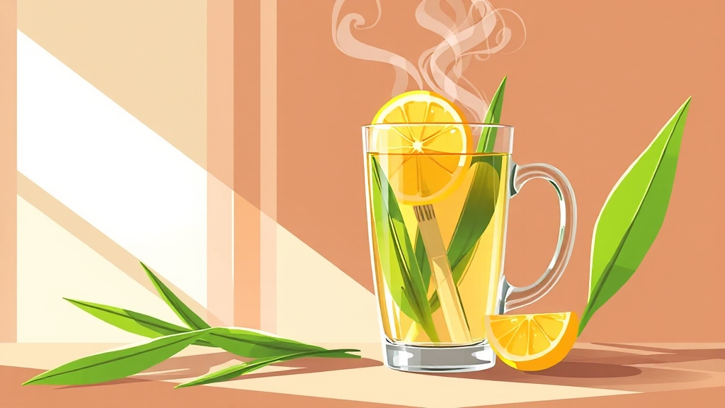 레몬그라스차, 마시는 법 (illustration 스타일)