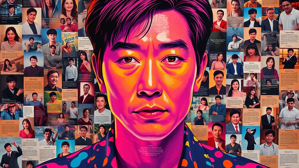 영원히 기억될 배우 최정우 (popart 스타일)