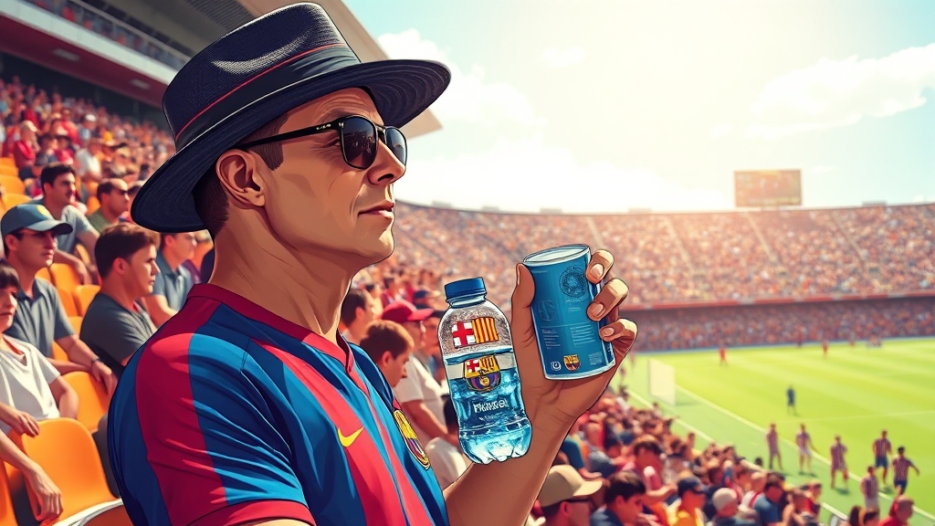 경기 관람 시 유의사항 및 준비물 (illustration 스타일)